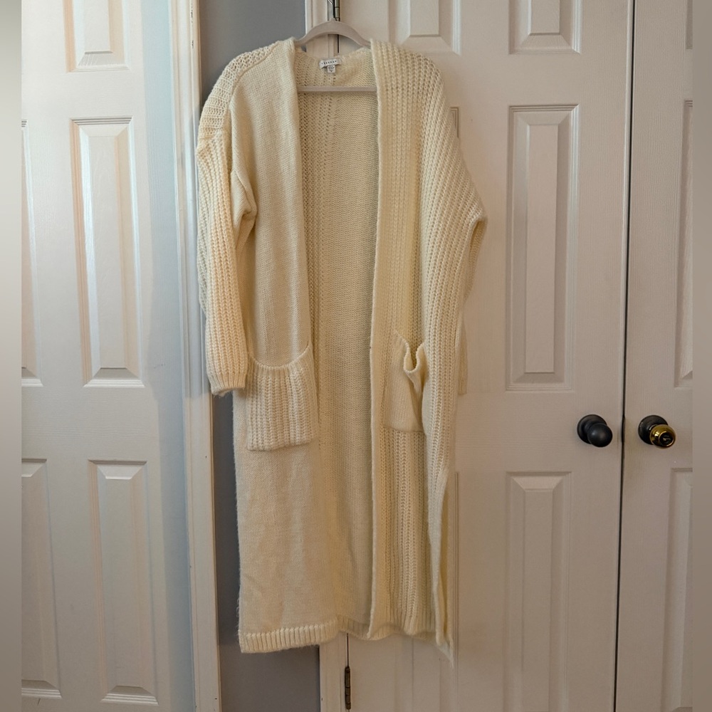 Topshop Mixed Stitch Longline Cardigan